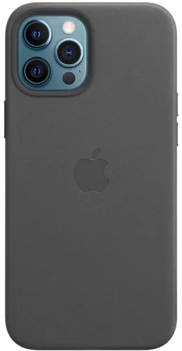 Чехол Leather Case magsafe для iPhone 12 Pro Max черный в Тюмени